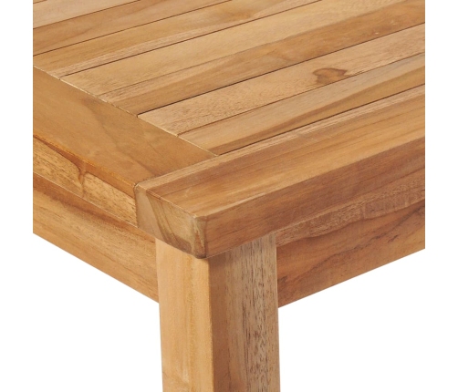 Juego de comedor de jardín 7 piezas madera maciza de teca