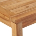 Juego de comedor de jardín 7 piezas madera maciza de teca