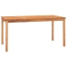 Juego de comedor para jardín 5 piezas madera maciza de teca