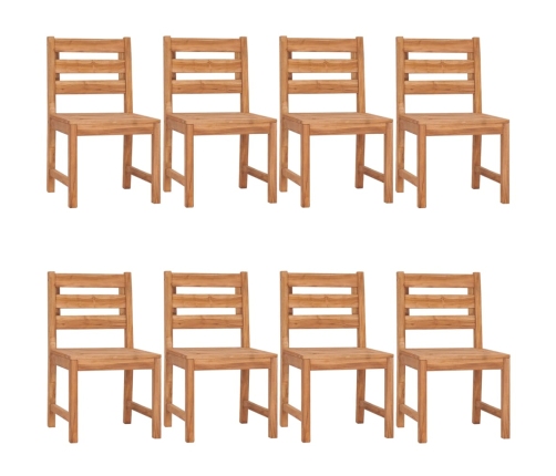 Juego de comedor para jardín 9 piezas madera maciza de teca