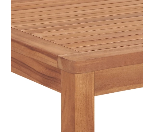 Juego de comedor para jardín 9 piezas madera maciza de teca