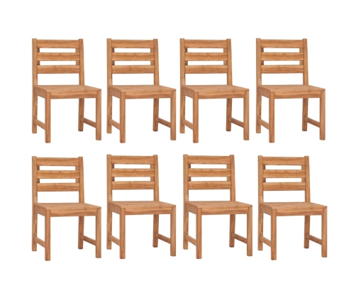 Juego de comedor para jardín 9 piezas madera maciza de teca