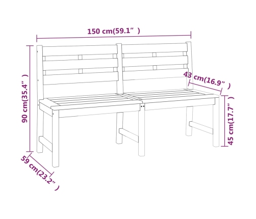 Juego de comedor para jardín 4 piezas madera maciza de teca