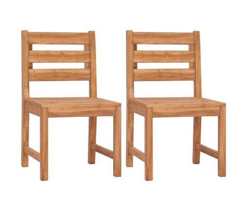 Juego de comedor para jardín 4 piezas madera maciza de teca