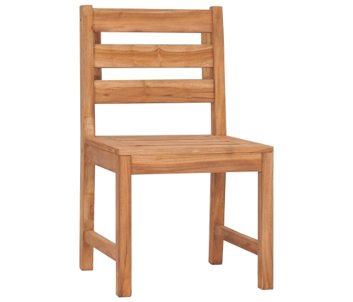 Juego de comedor para jardín 4 piezas madera maciza de teca