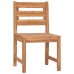 Juego de comedor para jardín 4 piezas madera maciza de teca