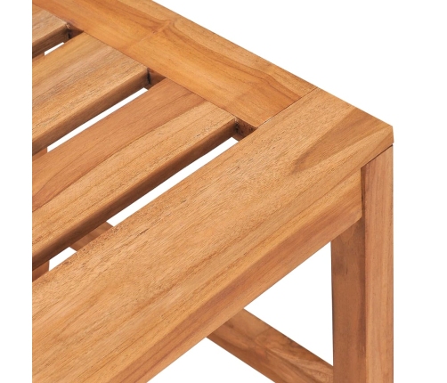 Juego de comedor para jardín 4 piezas madera maciza de teca