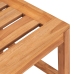 Juego de comedor para jardín 4 piezas madera maciza de teca