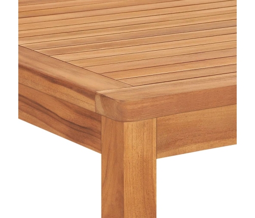 Juego de comedor para jardín 4 piezas madera maciza de teca