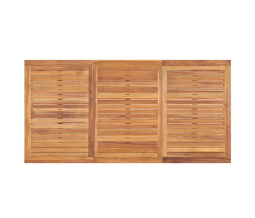 Juego de comedor para jardín 3 pzas madera maciza de teca