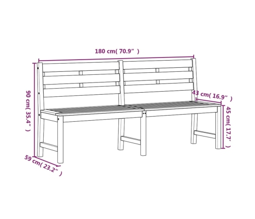 Juego de comedor para jardín 3 pzas madera maciza de teca