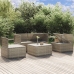 Set de muebles de jardín 5 pzas y cojines ratán sintético gris