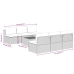 Set de muebles de jardín 7 pzas y cojines ratán sintético gris