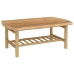 Set de muebles de jardín 5 piezas bambú y cojines blanco crema