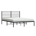 vidaXL Estructura de cama con cabecero metal negro 120x200 cm