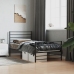 Estructura cama sin colchón con estribo metal negro 80x200 cm