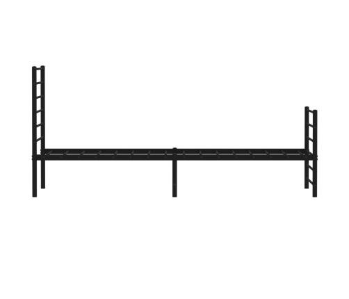 Estructura cama sin colchón con estribo metal negro 80x200 cm