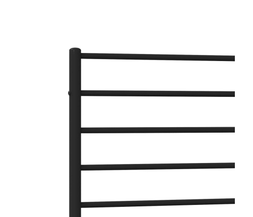 Estructura cama sin colchón con estribo metal negro 80x200 cm