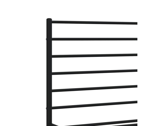 Estructura cama sin colchón con estribo metal negro 120x200 cm