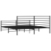 vidaXL Estructura de cama cabecero y estribo metal negro 180x200 cm