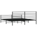 Estructura cama sin colchón con estribo metal negro 183x213 cm