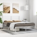 vidaXL Estructura de cama con cabecero metal blanca 140x200 cm