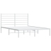 vidaXL Estructura de cama con cabecero metal blanca 140x200 cm