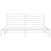 Estructura cama sin colchón con cabecero metal blanco 183x213cm