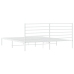 Estructura cama sin colchón con cabecero metal blanco 183x213cm