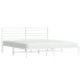 vidaXL Estructura de cama de metal con cabecero blanco 193x203 cm