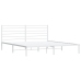 vidaXL Estructura de cama de metal con cabecero blanco 193x203 cm