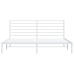 vidaXL Estructura de cama de metal con cabecero blanco 193x203 cm