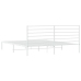 vidaXL Estructura de cama de metal con cabecero blanco 193x203 cm