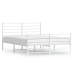 Estructura cama sin colchón con estribo metal blanco 140x190 cm