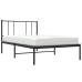 vidaXL Estructura de cama con cabecero metal negro 90x190 cm