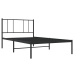 vidaXL Estructura de cama con cabecero metal negro 90x190 cm