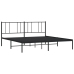 vidaXL Estructura de cama con cabecero metal negro 200x200 cm