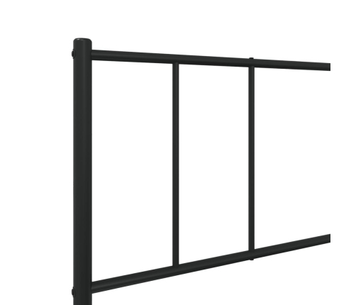 Estructura cama sin colchón con estribo metal negro 100x190 cm