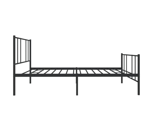 Estructura cama sin colchón con estribo metal negro 100x200 cm