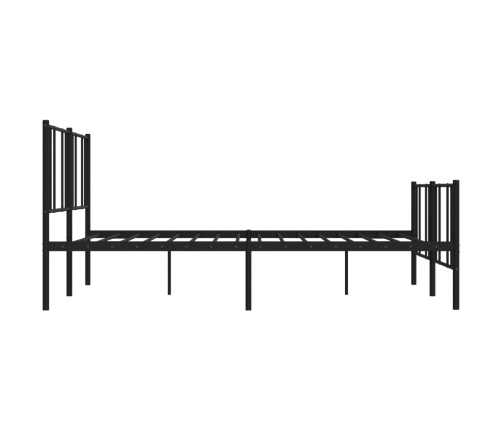 Estructura cama sin colchón con estribo metal negro 180x200 cm