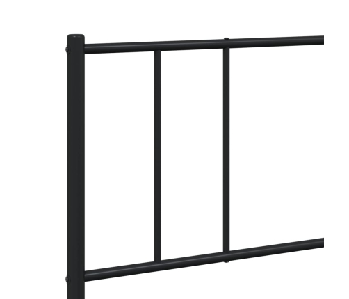 Estructura cama sin colchón con estribo metal negro 183x213 cm