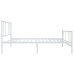 Estructura cama sin colchón con estribo metal blanco 107x203 cm