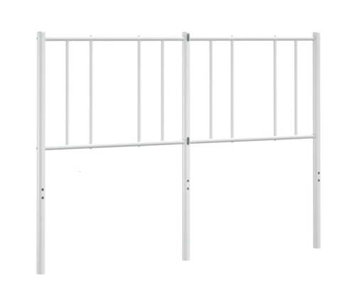 Cabecero de metal blanco 135 cm