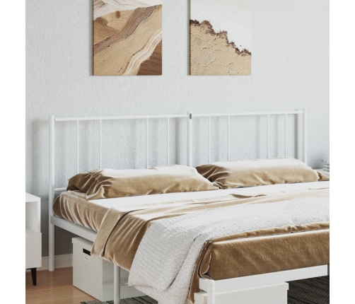 Cabecero de metal blanco 193 cm