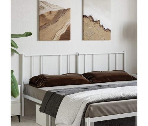 Cabecero de metal blanco 193 cm