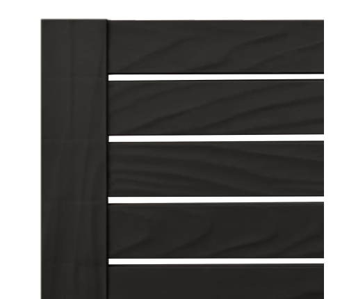 vidaXL Tumbonas de polipropileno negro 2 unidades 155x58x83 cm