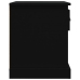 Mesitas de noche 2 uds madera contrachapada negro 39x39x47,5 cm