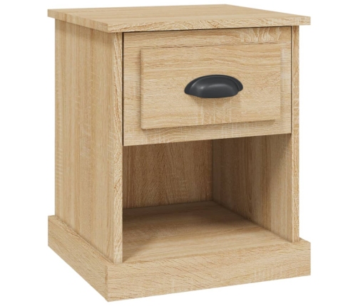 vidaXL Mesita de noche madera contrachapada roble Sonoma 39x39x47,5 cm