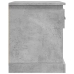 vidaXL Mesita de noche madera contrachapada gris hormigón 39x39x47,5cm