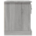 vidaXL Mesita de noche madera contrachapada gris Sonoma 39x39x47,5 cm